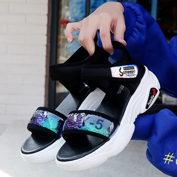 2020 Peep Toe Ladies Wedge Sports Sandalen Women Shoes Summer Platform Sandals Women Rubber Wedges Sandals for Women Beach Shoes
2020 Peep Toe Ladies Wedge Sports Sandalen Women Shoes Summer Platform Sandals Women Rubber Wedges Sandals for Women Beach Shoes