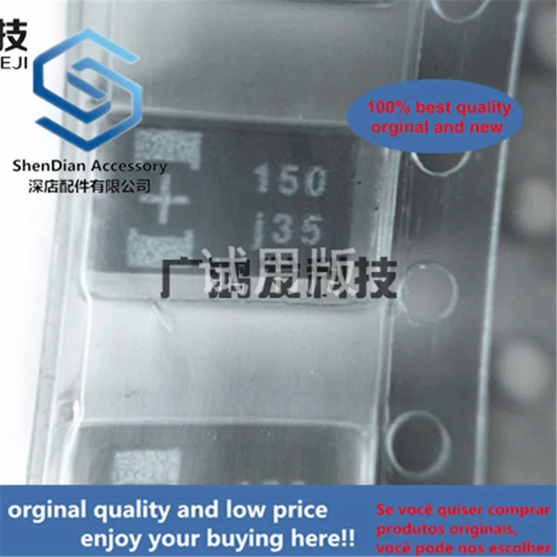 10 шт. 100% оригинальный новый 6TPB150M SMD полимерно-танталовый конденсатор 6. 3v150uf D type 7343