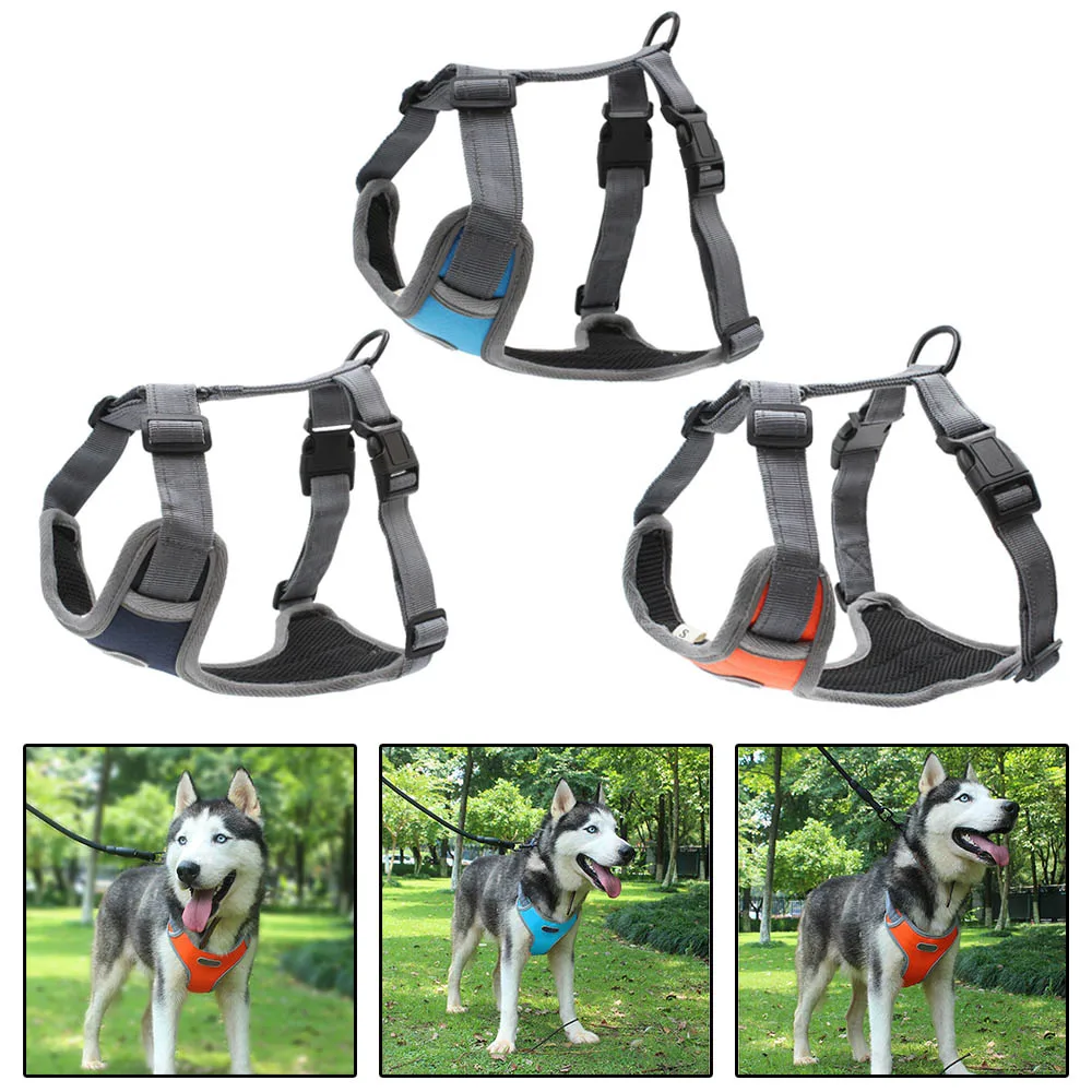 Adjustable Padded Heavy Duty Dog Harness Collar Reflective Explosion-proof Big Large Medium Small Dog vest Husky Dogs Supplies
Adjustable Padded Heavy Duty Dog Harness Collar Reflective Explosion-proof Big Large Medium Small Dog vest Husky Dogs Supplies