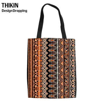 THIKIN Fractal Art Metal Print Reusable Shopping Bag for Women Canvas Shopper Bags Fashion Grocery Bag Southwest Horse Sacola
THIKIN Fractal Art Metal Print Reusable Shopping Bag for Women Canvas Shopper Bags Fashion Grocery Bag Southwest Horse Sacola