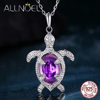 ALLNOEL 925 Sterling Silver Amethyst Pendant Necklace For Women Lovely Sea Turtle Luxury Fine Gemstone Jewelry Freedom Travel
ALLNOEL 925 Sterling Silver Amethyst Pendant Necklace For Women Lovely Sea Turtle Luxury Fine Gemstone Jewelry Freedom Travel