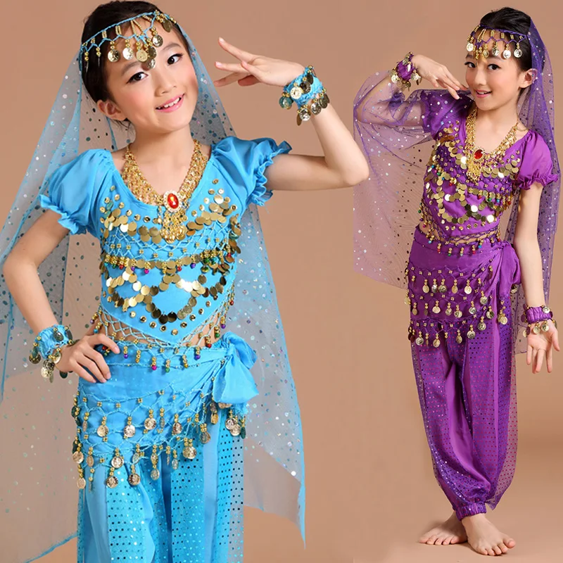 5PCS Set Kid Belly Dance Costumes for Girls Stage Show Sets Girl Sequins Belly Dancing for Girl Indian Bollywood Dance Suit
5PCS Set Kid Belly Dance Costumes for Girls Stage Show Sets Girl Sequins Belly Dancing for Girl Indian Bollywood Dance Suit
