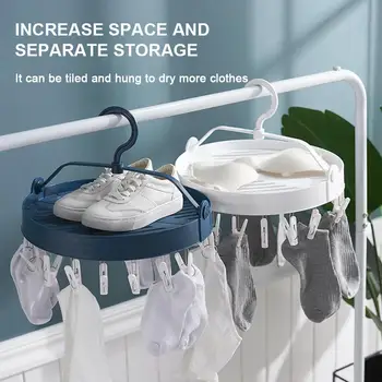 Round Foldable Clothespin Rack Socks Underwear Clothes Clips Hanger Organizer
Round Foldable Clothespin Rack Socks Underwear Clothes Clips Hanger Organizer