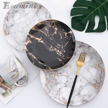 Nordic Marble Texture 10 Inches Tableware Plate Western Steak Plates/Tray Phnom Penh Round Flat Western Dishes
Nordic Marble Texture 10 Inches Tableware Plate Western Steak Plates/Tray Phnom Penh Round Flat Western Dishes