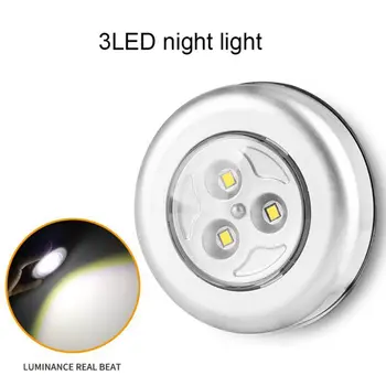 Stick-on Push Light LED Battery-Powered Wireless Touch Night Stick Tap Touch Lamp For Outdoor Tent Hallway Kitchen Counters
Stick-on Push Light LED Battery-Powered Wireless Touch Night Stick Tap Touch Lamp For Outdoor Tent Hallway Kitchen Counters