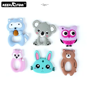 Keep&Grow 1pc BPA Free Cartoon Silicone Teether Food Grade Silicone Beads DIY Necklace Pendant Toys Accessories Baby Teethers 
Keep&Grow 1pc BPA Free Cartoon Silicone Teether Food Grade Silicone Beads DIY Necklace Pendant Toys Accessories Baby Teethers