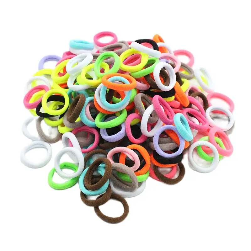 50pcs/lot 3cm kids hair rope Hair Accessories Scrunchy Elastic Bands Girls decorations HairBand Rubber Band for | Детская одежда и