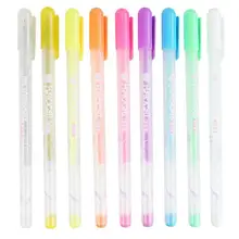 סימון על בסיס מים מתכת עט צבעוני קומיקס עיצוב מכתבים סקיצה עט אמנות אספקת תלמיד שרבוט אמנות סימן וו לין p3N5(China)