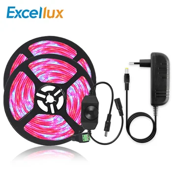 Full Spectrum LED Grow Lights 5M 60LEDs/m 12V LED Strip Light IP20 IP65 Waterproof 5050+Dimmer switch Greenhouse plant grow lamp
Full Spectrum LED Grow Lights 5M 60LEDs/m 12V LED Strip Light IP20 IP65 Waterproof 5050+Dimmer switch Greenhouse plant grow lamp