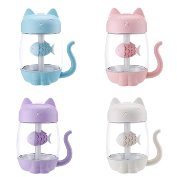350ml Cat Ultrasonic Air Humidifier with Mini Fan light Aroma Essential Humidifier Oil Diffuser Ultrasonic Cool Mist Car
350ml Cat Ultrasonic Air Humidifier with Mini Fan light Aroma Essential Humidifier Oil Diffuser Ultrasonic Cool Mist Car