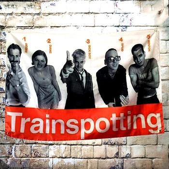 

Trainspotting Hollywood Movie Tapestry Wall Hanging Wall Carpet Bohemian Home Decor Tapestries Wall Cloth Flag Banner