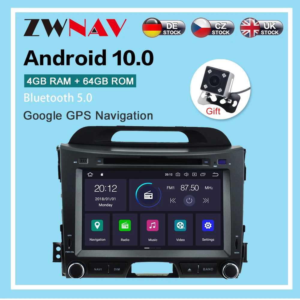 android 10.0 64GB GPS Navigation For KIA SPORTAGE R 2010 -2012 Multimedia Player Radio SPORTAGE R Auto Stereo Head Unit with dsp
android 10.0 64GB GPS Navigation For KIA SPORTAGE R 2010 -2012 Multimedia Player Radio SPORTAGE R Auto Stereo Head Unit with dsp