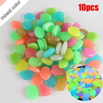 10pcs Glow Pebbles Stones Home Fish Tank Garden Decoration Luminous Glowing In The Dark Accessory New 
10pcs Glow Pebbles Stones Home Fish Tank Garden Decoration Luminous Glowing In The Dark Accessory New