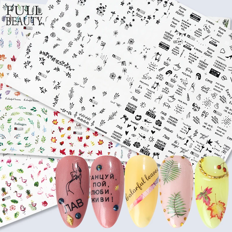 36pcs Leaves Lettering Nail Sticker Set Russian Word Water Fall Decals Slider DIY Tips Manicure Nail Art Tattoos CHA1513-1560-1
36pcs Leaves Lettering Nail Sticker Set Russian Word Water Fall Decals Slider DIY Tips Manicure Nail Art Tattoos CHA1513-1560-1