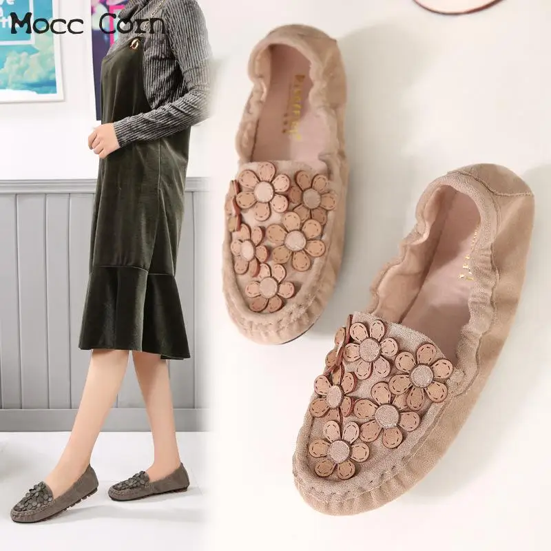 Large Size Women Ballerina Flats Shoes Lady Slip On Loafers Flower Moccasins Suede Comfortable Driving Peas Shoes Zapatos Mujer
Large Size Women Ballerina Flats Shoes Lady Slip On Loafers Flower Moccasins Suede Comfortable Driving Peas Shoes Zapatos Mujer