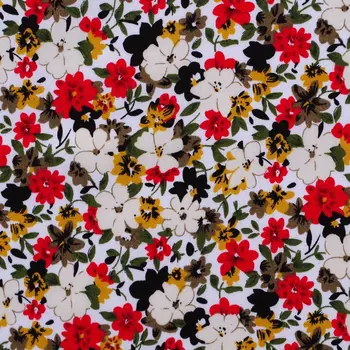 1 yard Cotton Poplin Fabric for sewing pathwork, dress, cloth, bedding - Small Flower and leaf on white background
1 yard Cotton Poplin Fabric for sewing pathwork, dress, cloth, bedding - Small Flower and leaf on white background