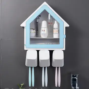 Creative Home Wall-Mounted Small House Toothbrush Holder Multi-Function Three Family House Wash Cup Set Toothbrush Holder
Creative Home Wall-Mounted Small House Toothbrush Holder Multi-Function Three Family House Wash Cup Set Toothbrush Holder