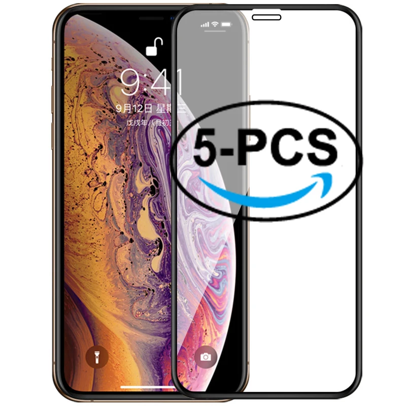 5Pcs Full Cover Tempered Glass For 11 Pro Max iPhoneExplosion-Proof Screen Protector Film For iPhone XR XS Max x 7 8 Plus Glass
5Pcs Full Cover Tempered Glass For 11 Pro Max iPhoneExplosion-Proof Screen Protector Film For iPhone XR XS Max x 7 8 Plus Glass