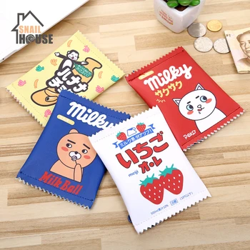 Snailhouse Harajuku Creative Leather Milk Snacks Change Bag Cartoon Coin Purse Cute Card Bag Fashion Animal Prints Unisex Wallet 
Snailhouse Harajuku Creative Leather Milk Snacks Change Bag Cartoon Coin Purse Cute Card Bag Fashion Animal Prints Unisex Wallet