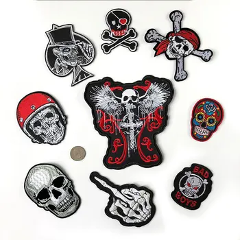 Skull Patches for Clothing Punk Biker Patch Badges Iron On Stickers Cloth Patch Embroidered Decorative DIY Jacket Jeans
Skull Patches for Clothing Punk Biker Patch Badges Iron On Stickers Cloth Patch Embroidered Decorative DIY Jacket Jeans