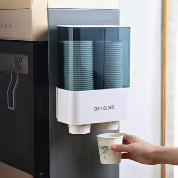 Wall Mounted Water Dispenser Cup Holder Disposable Cup HolderAutomatic Cup Storage Rack Household Free Punching Paper Cup Rack 
Wall Mounted Water Dispenser Cup Holder Disposable Cup HolderAutomatic Cup Storage Rack Household Free Punching Paper Cup Rack