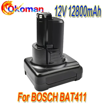 high capacity BAT411 Li-ion Battery 12800mAh For Bosch 10.8V 12V 4Ah BAT411 BAT412A, BAT413A 2607336996 Drill Li-ion Battery
high capacity BAT411 Li-ion Battery 12800mAh For Bosch 10.8V 12V 4Ah BAT411 BAT412A, BAT413A 2607336996 Drill Li-ion Battery