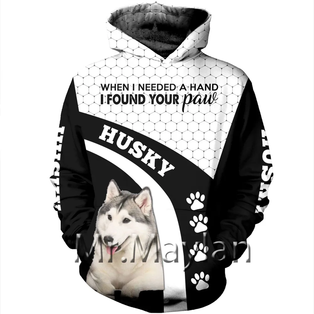 

Siberian Husky 3D Full Printed Hoodies Men/women Hipster Streetwear Outfit Spring Boys Hiphop Hood Sweatshirts Tops Clothes 5XL