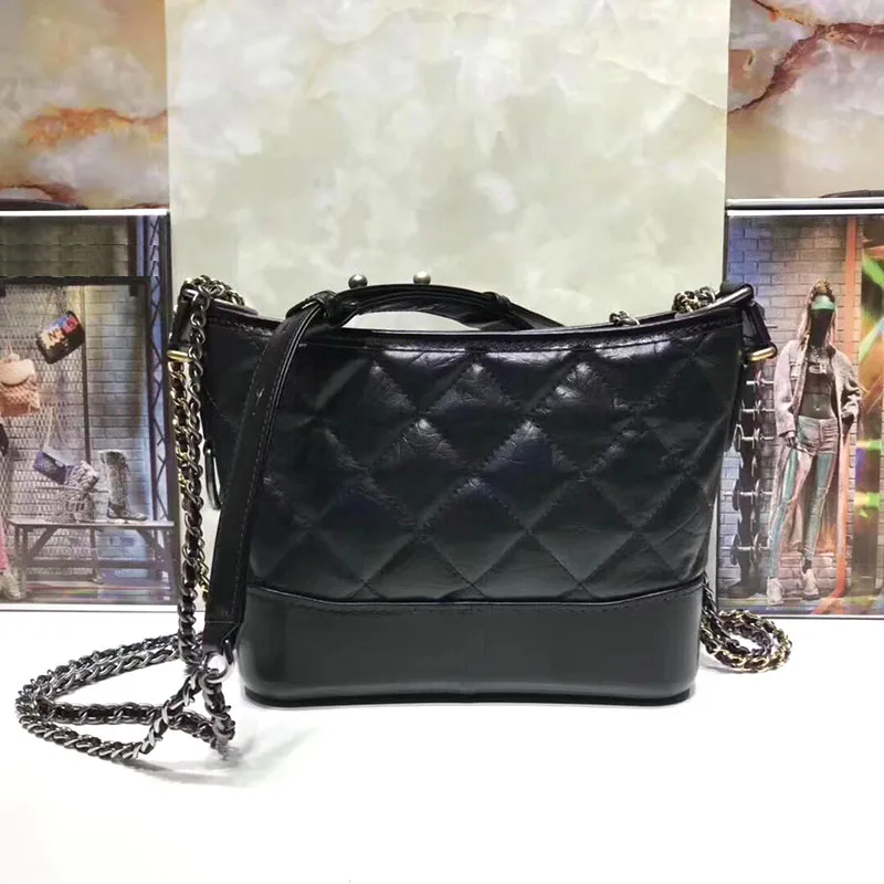 

Luxury hobo handbags Vintage leather women shoulder bags designer feminina aged calfskin crossbody bag woc brand chain bag