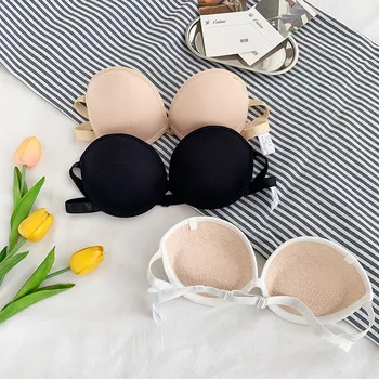 Nudebra Anti-slip Solid Strapless Push up Push-up Large Size Backless Wedding Dress Underwear Beauty Back Tube Top
Nudebra Anti-slip Solid Strapless Push up Push-up Large Size Backless Wedding Dress Underwear Beauty Back Tube Top