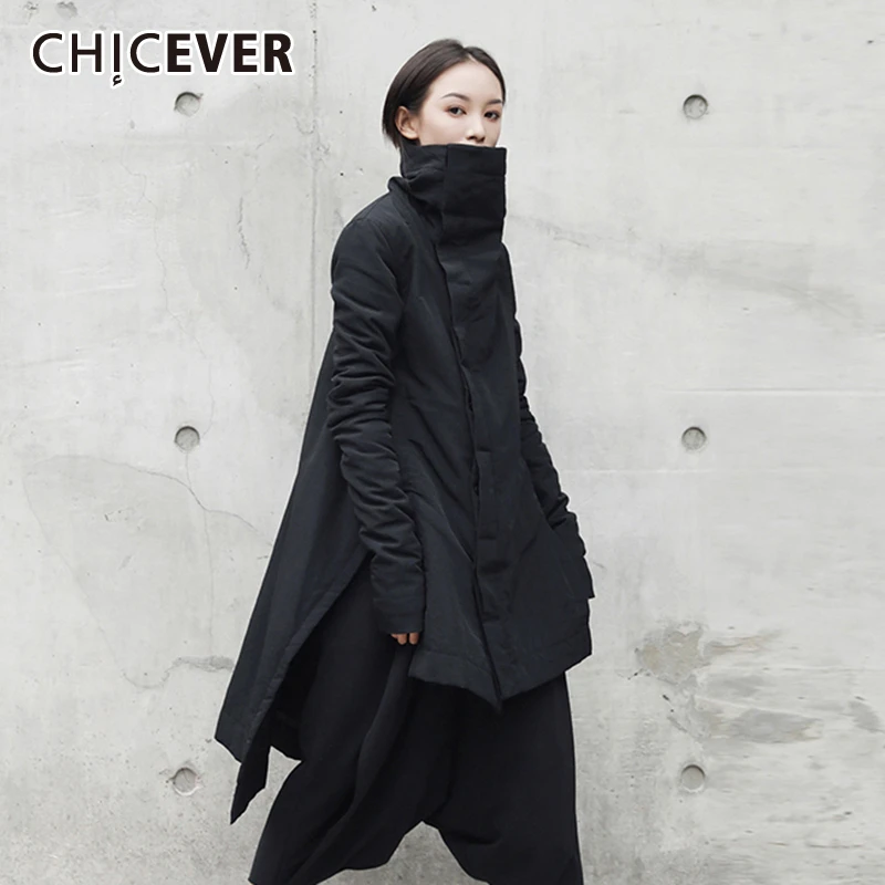 CHICEVER Asymmetrical Winter Coat For Women Turtleneck Long Sleeve Side Split Plus Size Casual Loose Jacket Female 2019 Fashion
CHICEVER Asymmetrical Winter Coat For Women Turtleneck Long Sleeve Side Split Plus Size Casual Loose Jacket Female 2019 Fashion