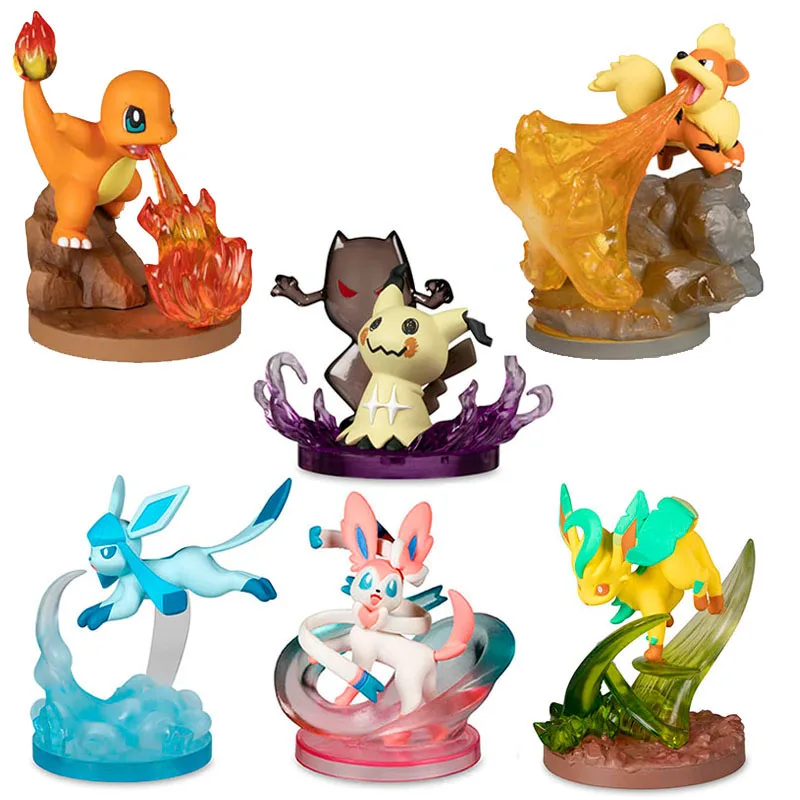 6Pcs Set Pokemon Anime Figure Dolls Mimikyu Eevees Sylveon Growlithe Leafeon Glaceon Charmander Action Figure Toys Kids Gift
6Pcs Set Pokemon Anime Figure Dolls Mimikyu Eevees Sylveon Growlithe Leafeon Glaceon Charmander Action Figure Toys Kids Gift