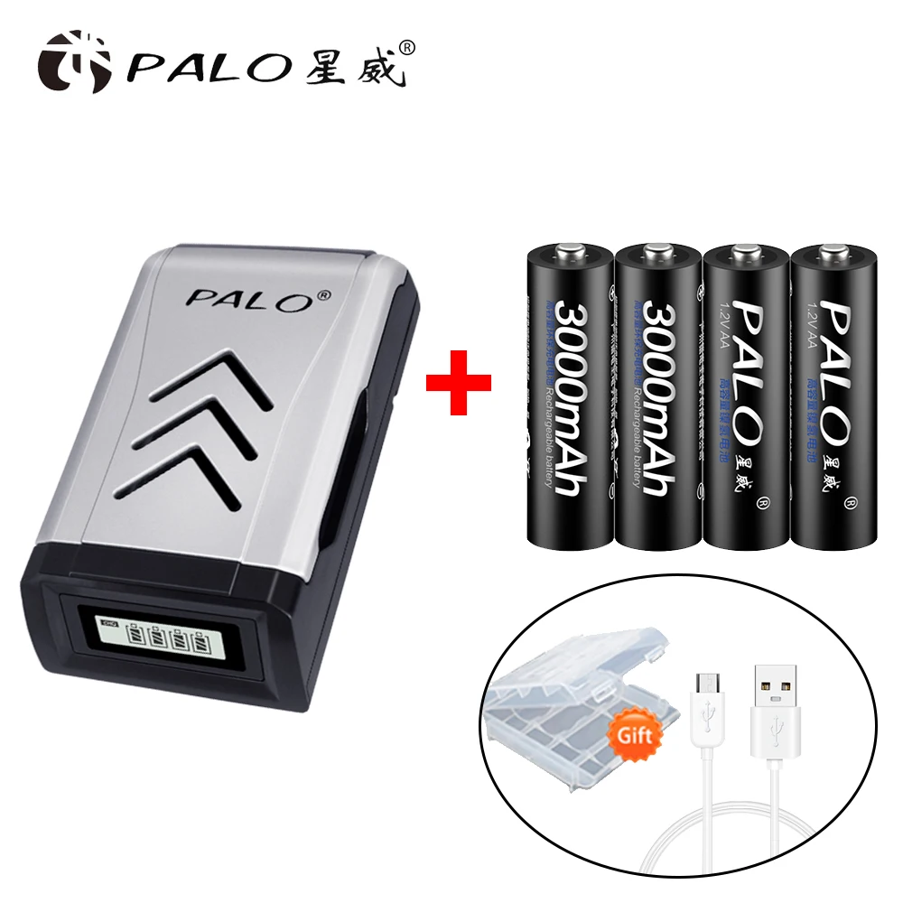 4pcs AA batteries ni-mh 1.2v rechargeable aa batteria with lcd charger for aa charger for aaa aa battery sets for toys
4pcs AA batteries ni-mh 1.2v rechargeable aa batteria with lcd charger for aa charger for aaa aa battery sets for toys