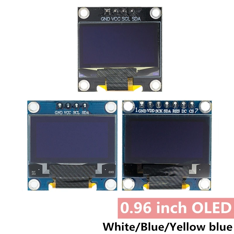 Оригинальный 0 96 "O LED SPI/IIC I2C белый/синий/желтый синий дюйма O светодиодный модуль