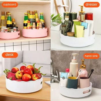 Spinning Lazy Plastic Turntable Storage Tray Rotating Organizer for Desktop Storage Food Fruit Storage Tray Cosmetic Display Bin
Spinning Lazy Plastic Turntable Storage Tray Rotating Organizer for Desktop Storage Food Fruit Storage Tray Cosmetic Display Bin
