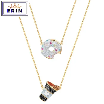 ERIN High quality SWA two-in-one, sparkling color crystal necklace
ERIN High quality SWA two-in-one, sparkling color crystal necklace