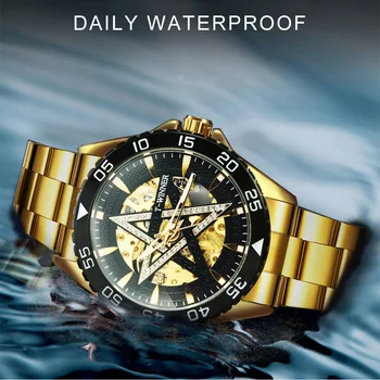 WINNER Fashion Diamond Automatic Skeleton Watch Men Stainless Steel Bracelet Sports Watches Luxury Brand Mechanical Wristwatch
WINNER Fashion Diamond Automatic Skeleton Watch Men Stainless Steel Bracelet Sports Watches Luxury Brand Mechanical Wristwatch