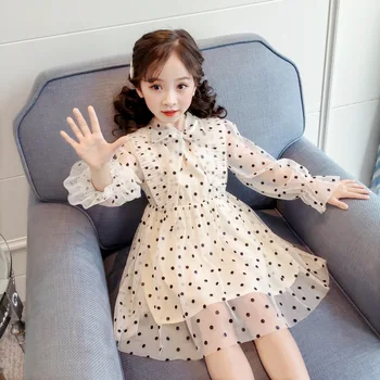 Girls Summer Dresses Mesh Tutu Party Camisole Dress Lace Long Sleeve Dot printing Princess Dress Baby Children's Girls Clothing
Girls Summer Dresses Mesh Tutu Party Camisole Dress Lace Long Sleeve Dot printing Princess Dress Baby Children's Girls Clothing