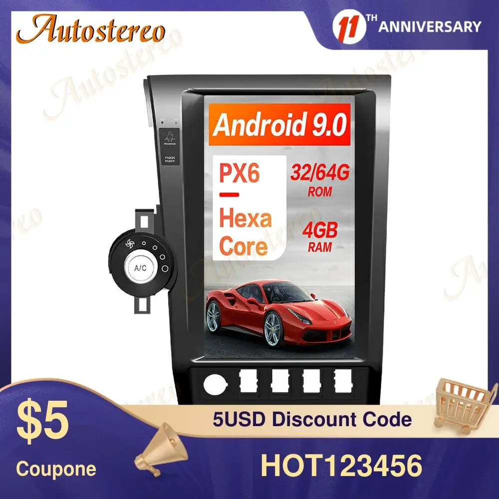 Автомобильный GPS-навигатор Tesla Style Android 9,0 PX6 4 ГБ для Toyota Sequoia 2007-2015 стерео головное устройство мультимедийный плеер автомобильное радио DSP
Автомобильный GPS-навигатор Tesla Style Android 9,0 PX6 4 ГБ для Toyota Sequoia 2007-2015 стерео головное устройство мультимедийный плеер автомобильное радио DSP
