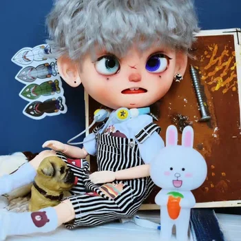 ICY 19 joint blyth doll with makeup face white skin Makeup doll with painted eyes DIY makeup doll cool boy with wig 7.4.2
ICY 19 joint blyth doll with makeup face white skin Makeup doll with painted eyes DIY makeup doll cool boy with wig 7.4.2