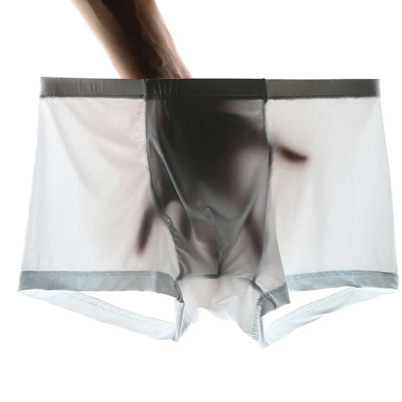Men's Underwear Seamless Flat Pants Ice Silk One-piece Permeable Personality Four-cornered Shorts Breathable Lingerie
Men's Underwear Seamless Flat Pants Ice Silk One-piece Permeable Personality Four-cornered Shorts Breathable Lingerie