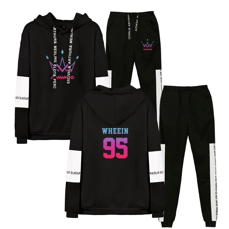 Winter/Autumn fashion MAMAMOO Print Streetwear long sleeve hood + trousers Set MAMAMOO Hoodies Popular Casual Sweatshirt
Winter/Autumn fashion MAMAMOO Print Streetwear long sleeve hood + trousers Set MAMAMOO Hoodies Popular Casual Sweatshirt