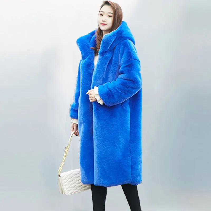 2020 Winter Women Ffaux Fur Coat Solid Color Plus Size Warm Long Rabbit Fur Coats Female Lapel Outerwear Brand Thick Jacket 402
2020 Winter Women Ffaux Fur Coat Solid Color Plus Size Warm Long Rabbit Fur Coats Female Lapel Outerwear Brand Thick Jacket 402
