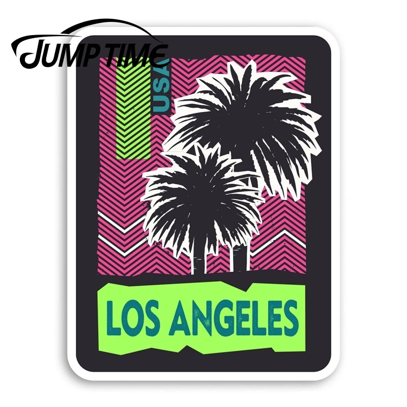Jump Time Los Angeles LA Vinyl Stickers - America USA Sticker LuggageWaterproof Car Decal Trunk Accessories | Автомобили и