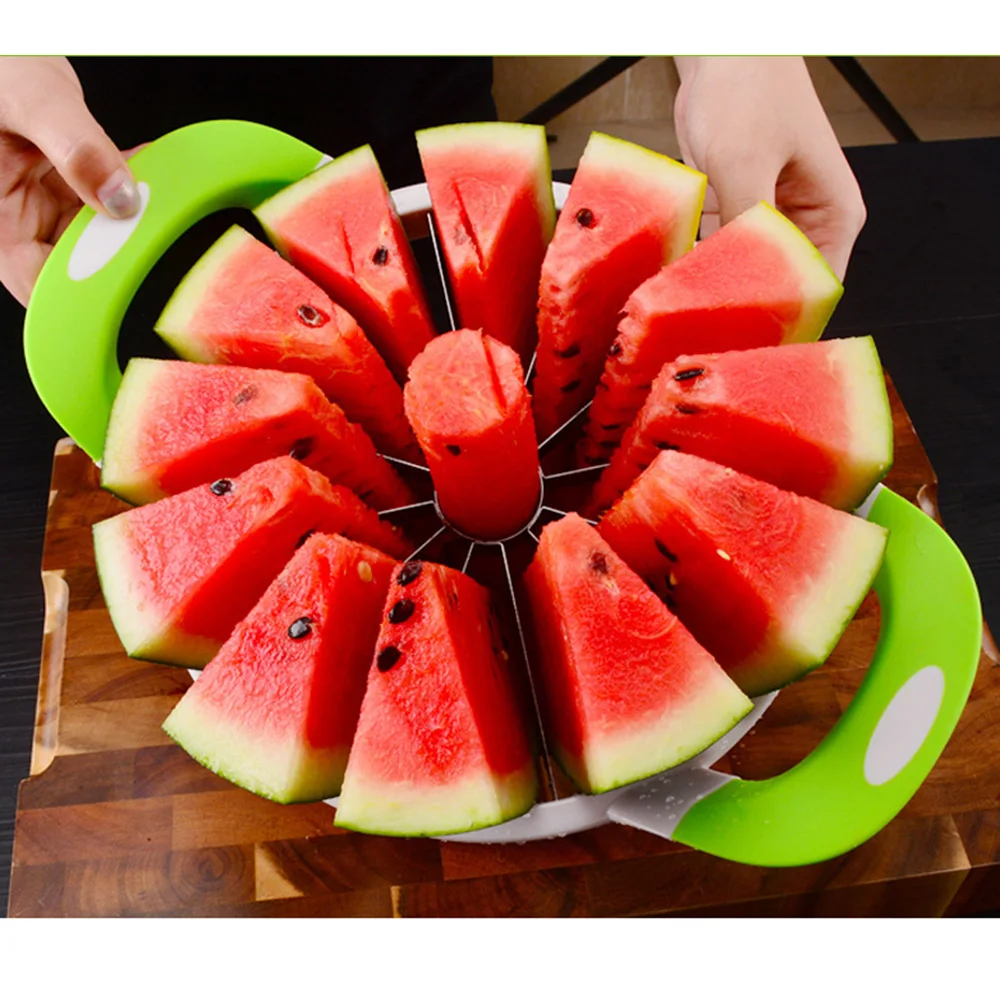 Watermelon Quick Slice Artifact Stainless Steel Tool With Non-slip Handle Fruit Vegetable Tools Kitchen Creative Tools Home
Watermelon Quick Slice Artifact Stainless Steel Tool With Non-slip Handle Fruit Vegetable Tools Kitchen Creative Tools Home
