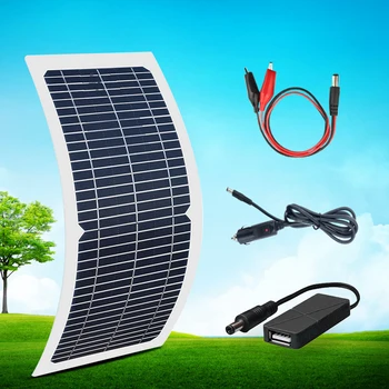 10W 12V Solar Panel Kit with DC Cable USB Bulb Cigarette Lighter for Outdoor Camping hiking waterproof
10W 12V Solar Panel Kit with DC Cable USB Bulb Cigarette Lighter for Outdoor Camping hiking waterproof