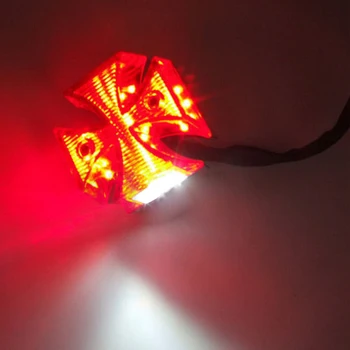 Rear Motorcycle Tail Light License Plate Distinctive Brake Quads Chrome ABS
Rear Motorcycle Tail Light License Plate Distinctive Brake Quads Chrome ABS