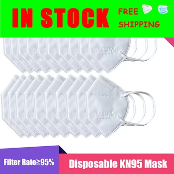 

Kn95 Face Mask Safety Pm 2.5 Filter Mouth Mask Dustproof Anti Germ Influenza N95 Mask Earloop Protection Breathing Masks