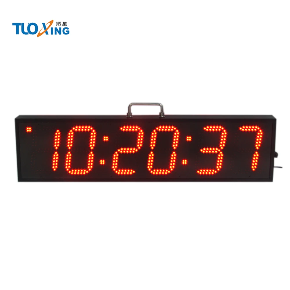 6 inch 6 digit double-sided clock electronic countdown timer waterproof marathon clock
6 inch 6 digit double-sided clock electronic countdown timer waterproof marathon clock
