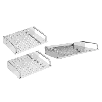 3Pcs Stainless Steel Kitchen Bathroom Shelf Wall-Mounted Storage Rack Single Layer 1 Pcs 50Cm & 2 Pcs 20Cm
3Pcs Stainless Steel Kitchen Bathroom Shelf Wall-Mounted Storage Rack Single Layer 1 Pcs 50Cm & 2 Pcs 20Cm