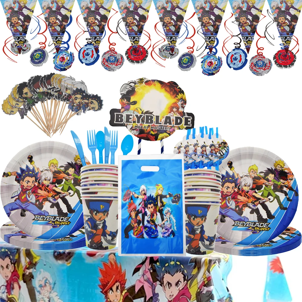 Сувениры для мальчиков тематические торты Beyblade Burst флаг Детские праздничные